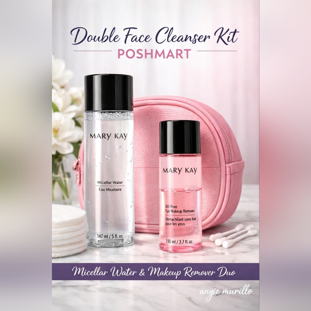 Mary Kay Skincare Duo with Pink Pouch
